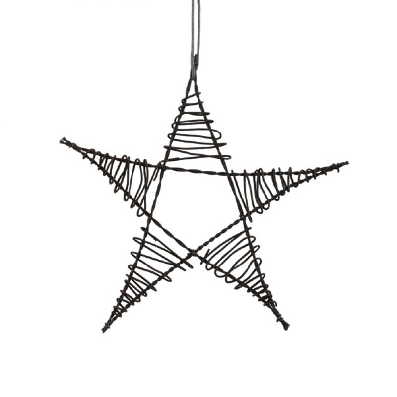 Rusty wire hanging-Star