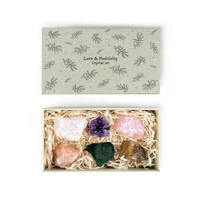 Lg matchbox crystal set-Love & postitivity