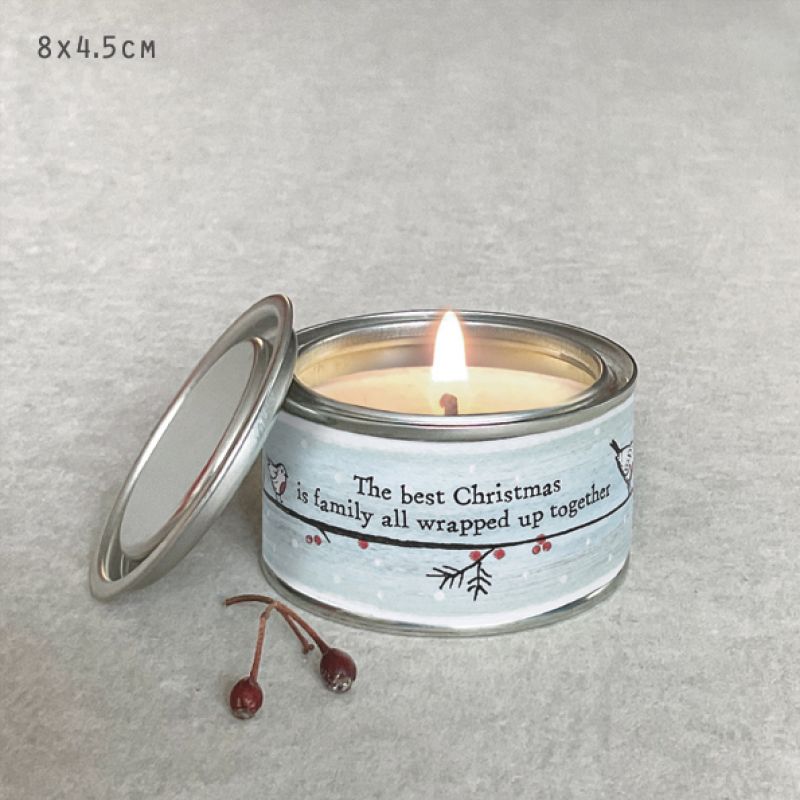 Κερί Robin - Robin candle-Best Christmas is family 7,5εκ.