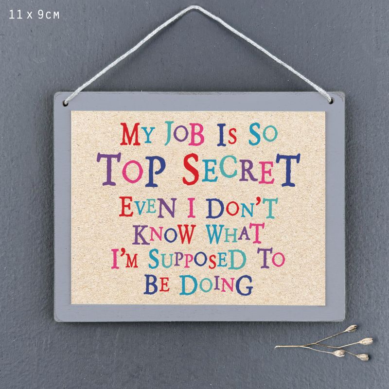 Κάδρο-My job is so top secret even I don't know 9x11,5εκ.