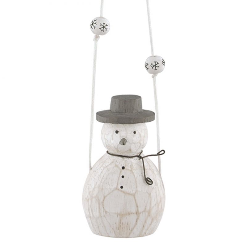 Mobile-Snowman with snowflakes