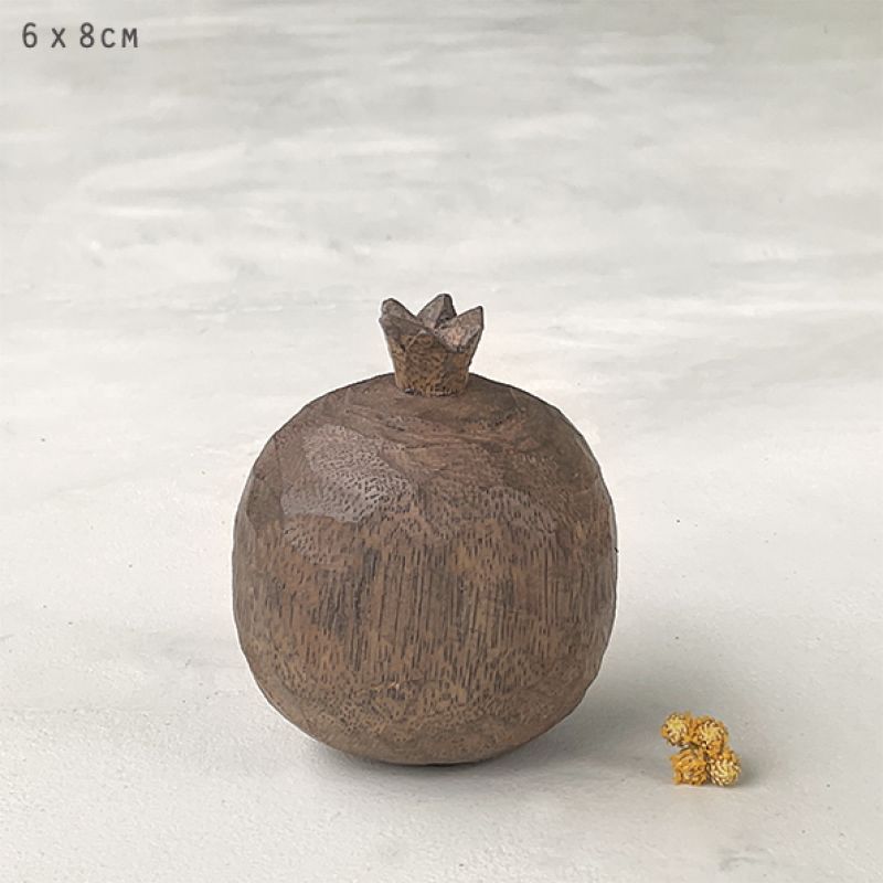 Wooden pomegranate