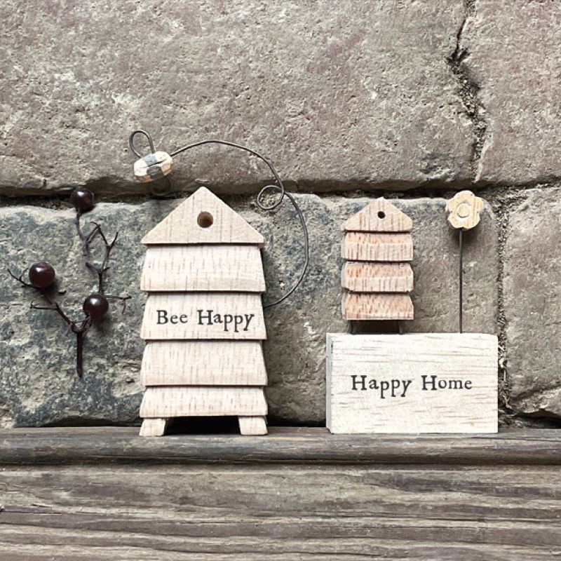 Wood scene-Bee happy beehive