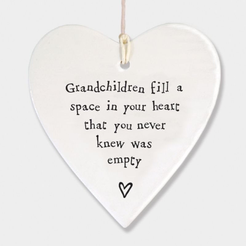 Round heart – Grandchildren  fill a space in your heart you never knew was empty