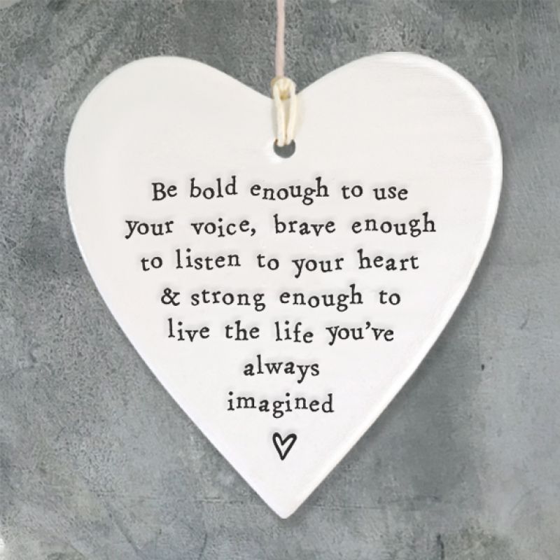 Round heart – Be bold enough to use your voice…