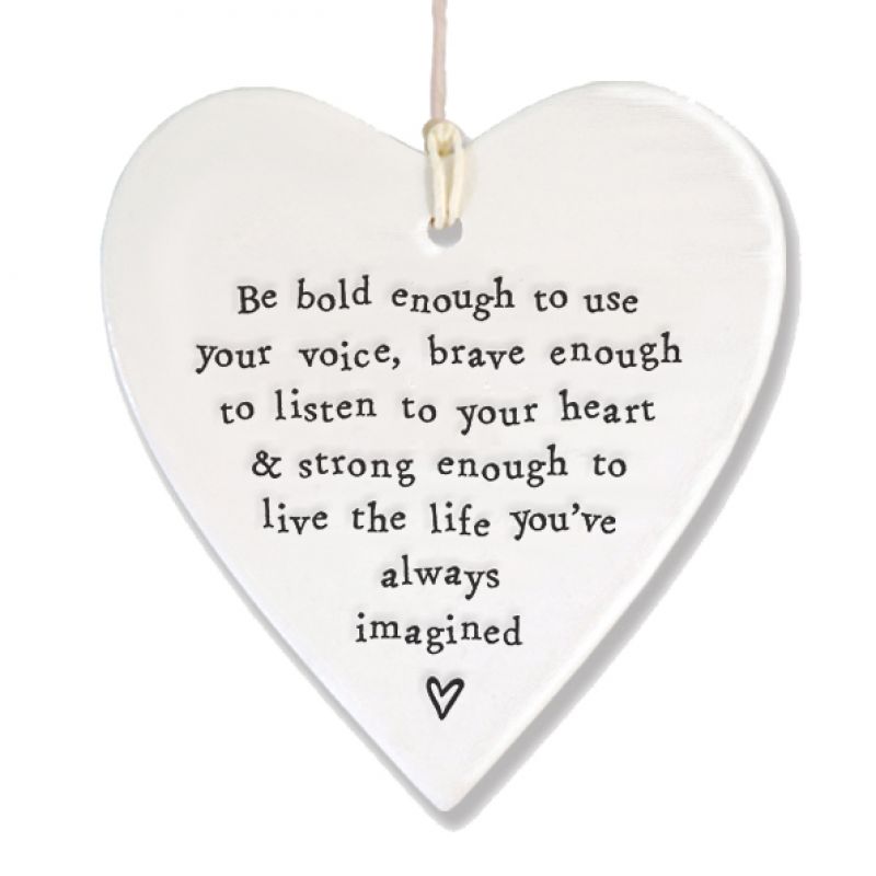 Round heart – Be bold enough to use your voice…