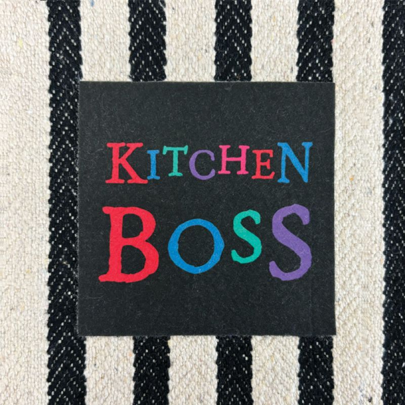 Wide stripe apron-Kitchen boss