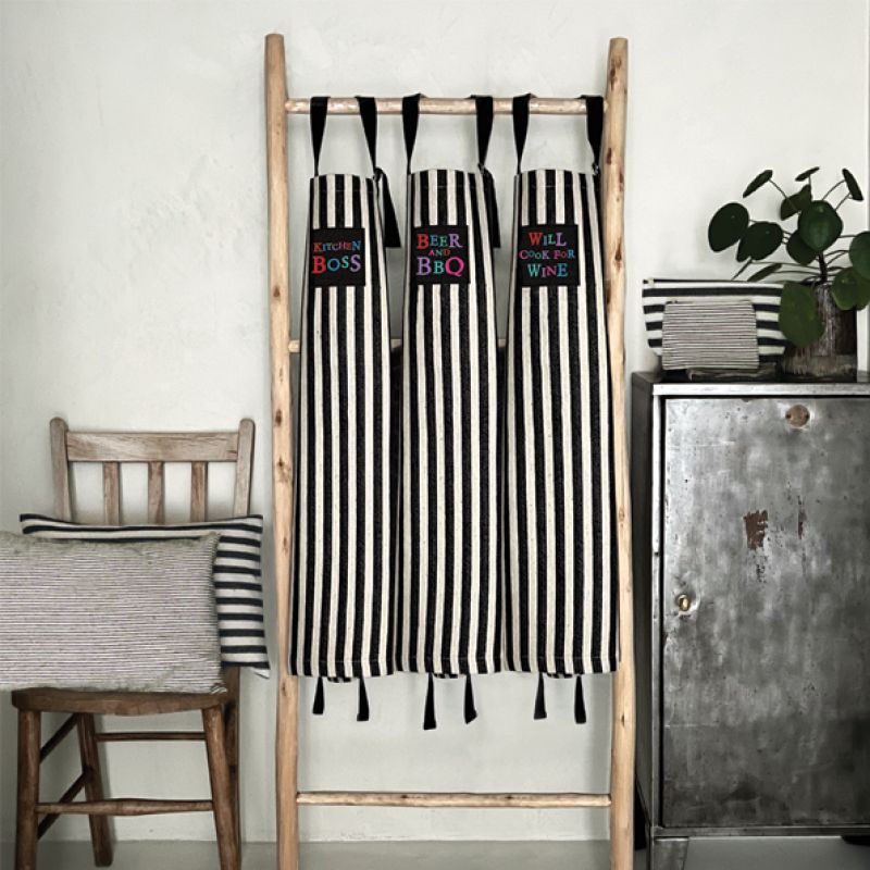 Wide stripe apron-Kitchen boss