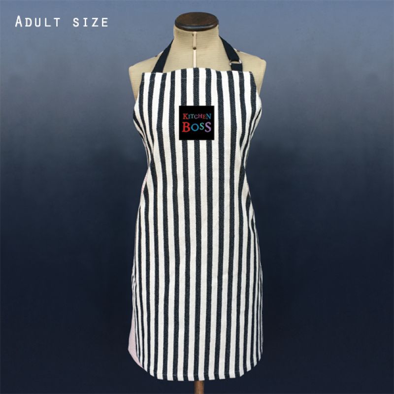 Wide stripe apron-Kitchen boss