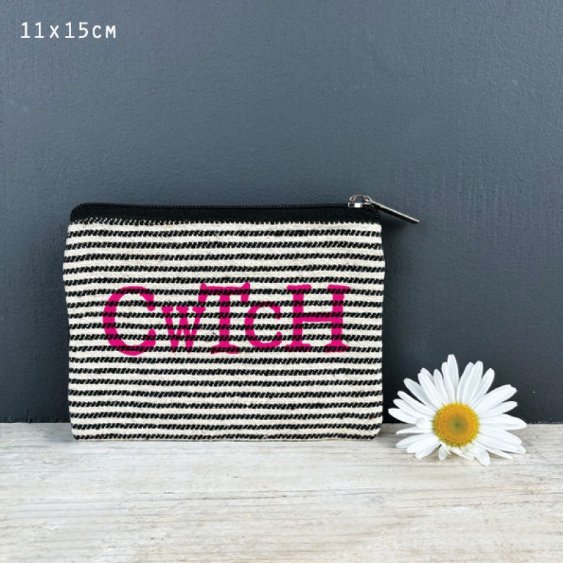 Purse thin stripe-Cwtch