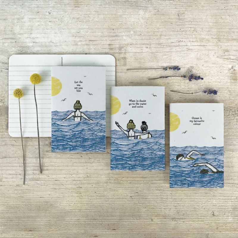 Swimmers note book-Let the sea set you free