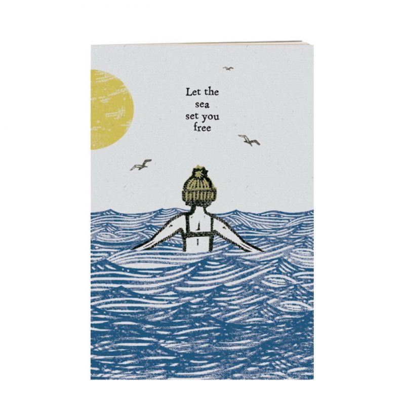 Swimmers note book-Let the sea set you free