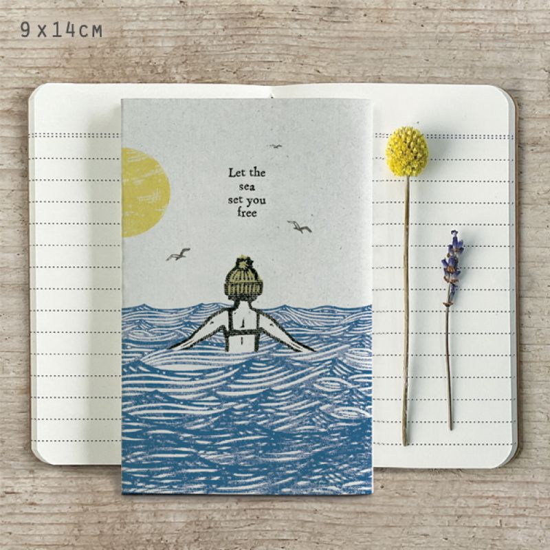 Swimmers note book-Let the sea set you free