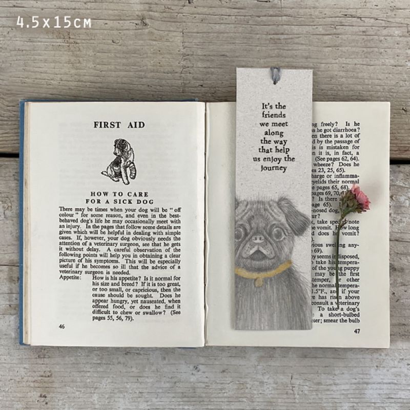 Dog bookmark-It's the friends we meet