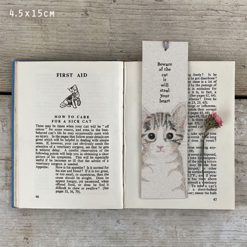 Cat bookmark-Beware of the cat