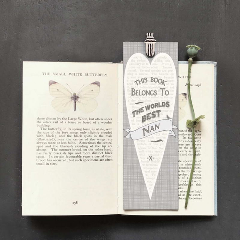 Heart bookmark - This book belongs…