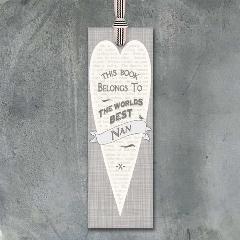 Heart bookmark - This book belongs…