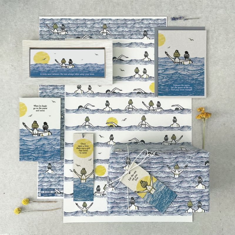 Swimmer bookmark-Once upon a time