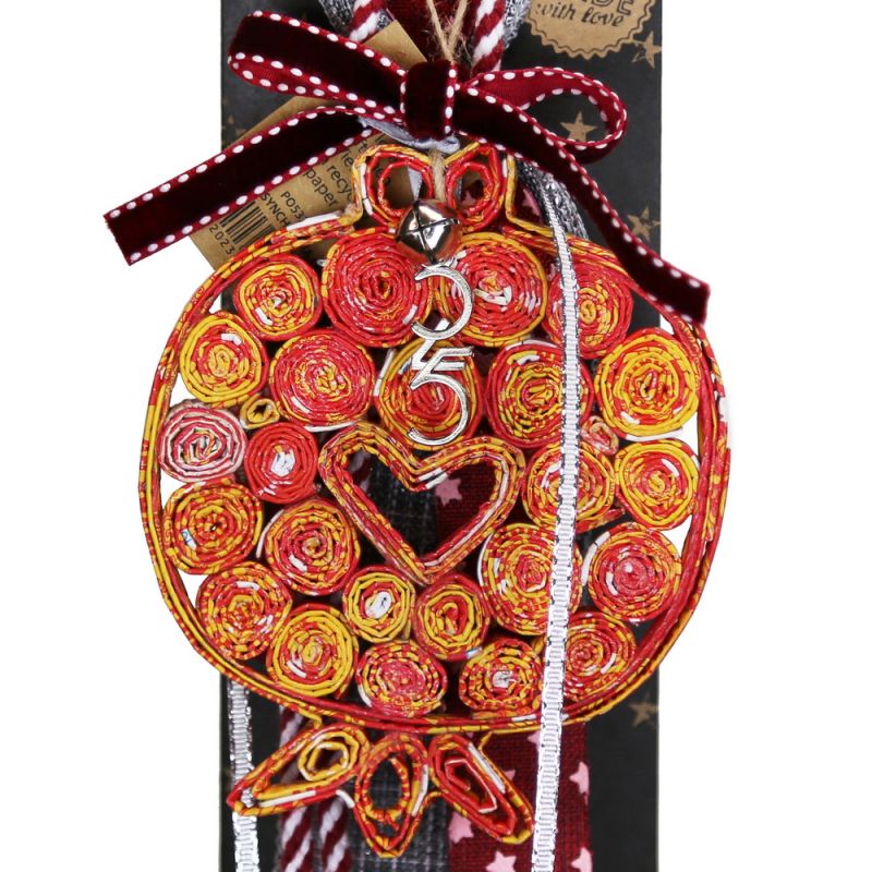 Lucky charm - Pomegranate Recycled Paper