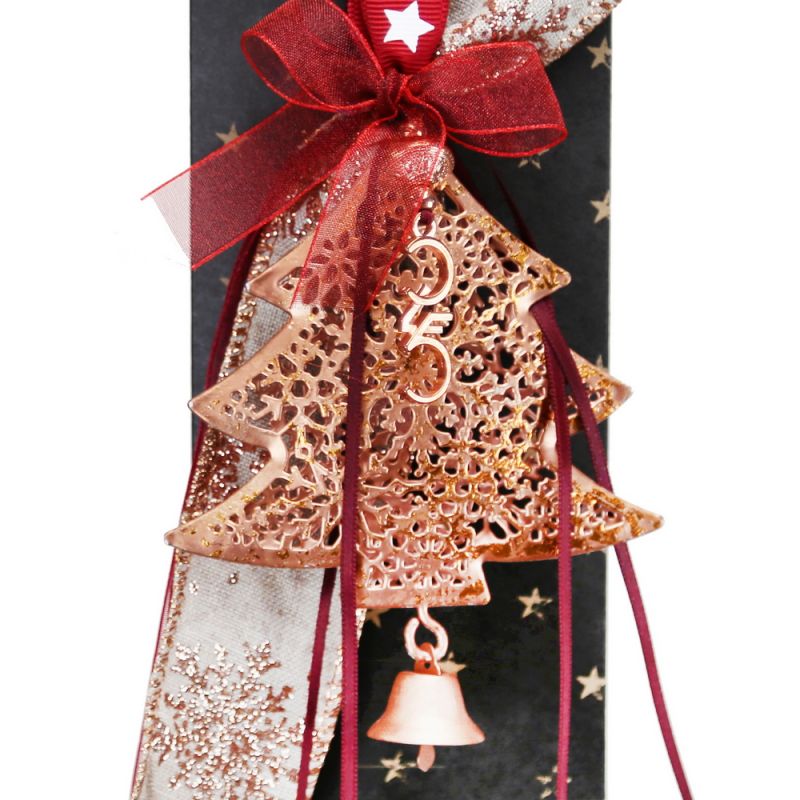 Lucky charm - metal tree coppery hanging