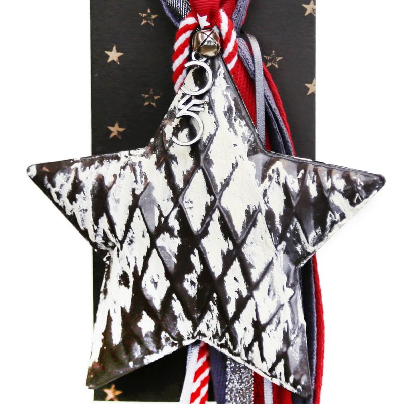 Lucky charm - metal star hanging