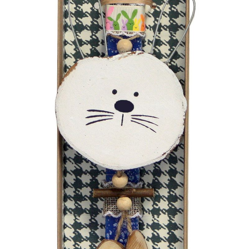 Easter Candle Hanger rabbit wood