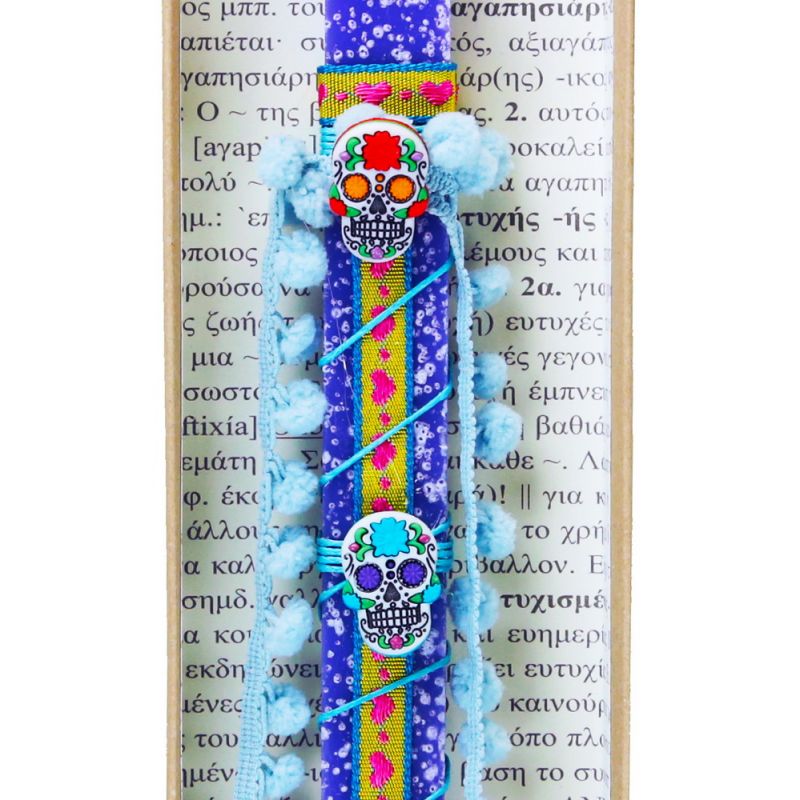 Easter Candle Sugar Skulls 