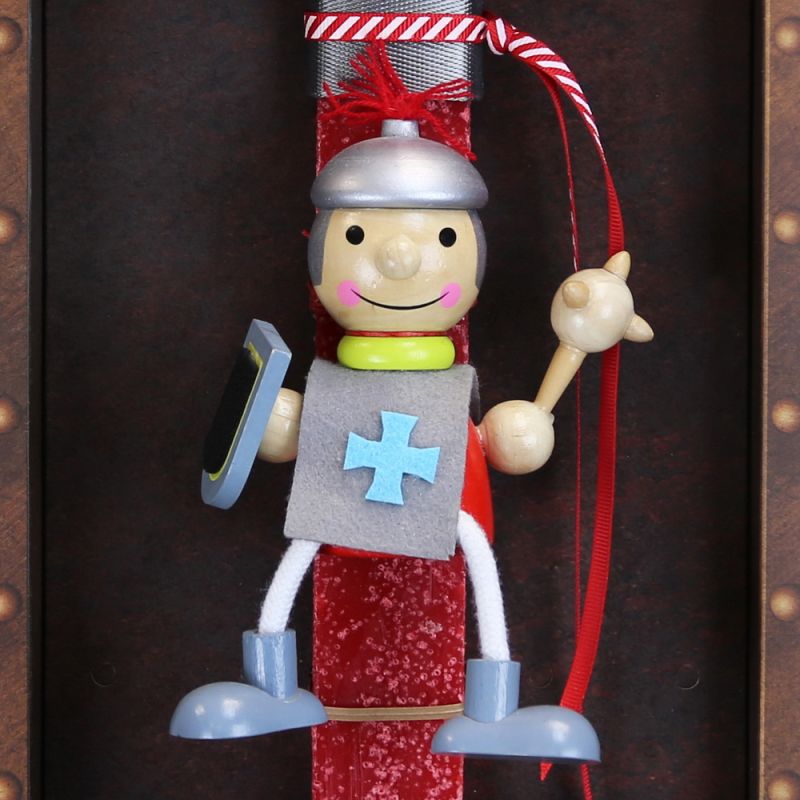 Easter Candle wooden soldier