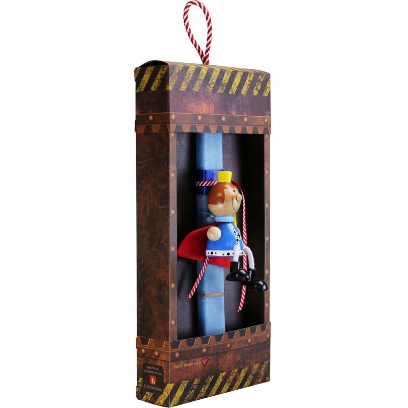 Easter Candle wooden soldier