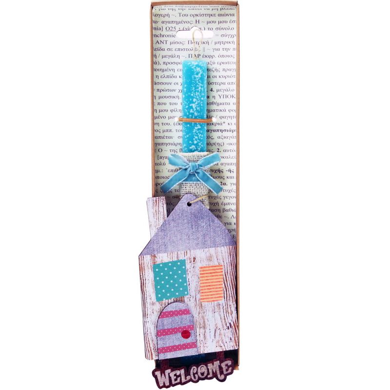 Easter Candle House welcome hanger