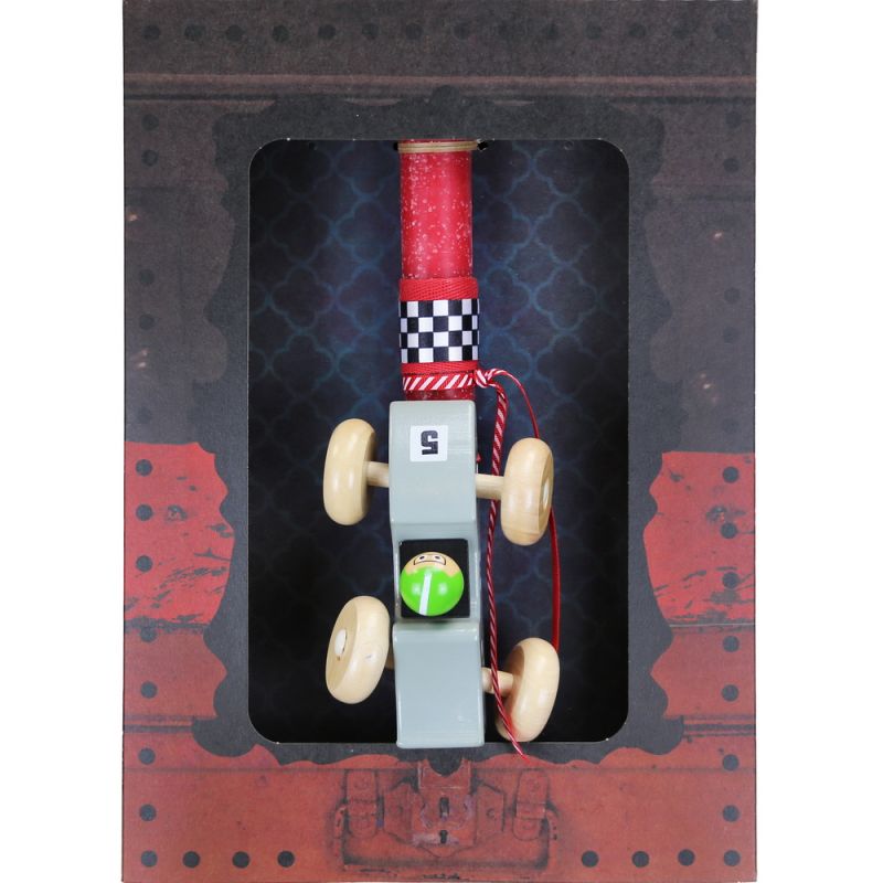 Easter Candle wooden car Twister