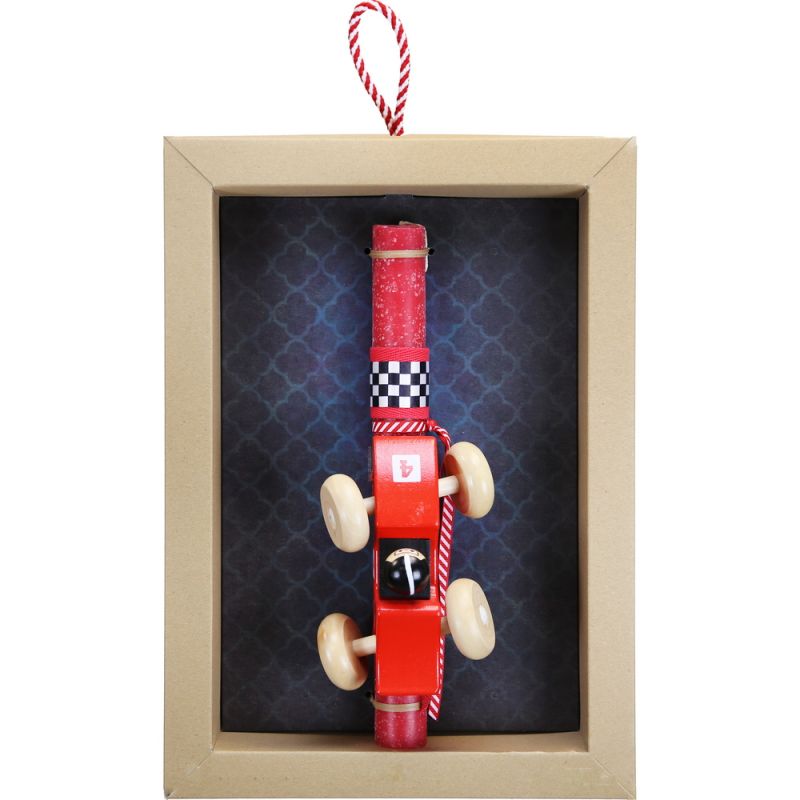 Easter Candle wooden car Twister