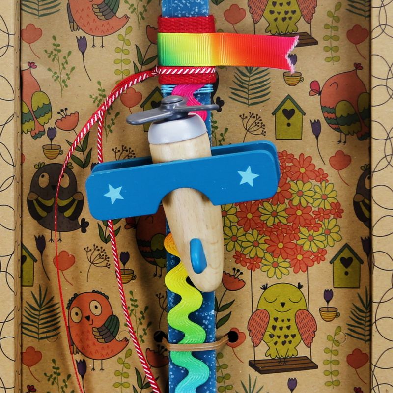 Easter Candle Wooden airplane