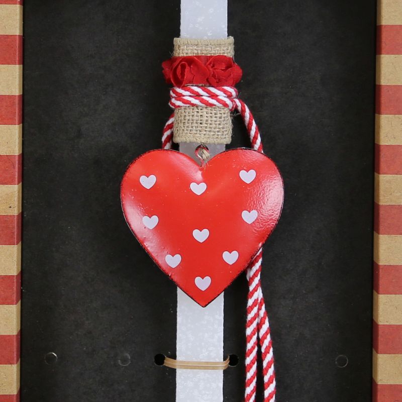 Easter Candle heart metal