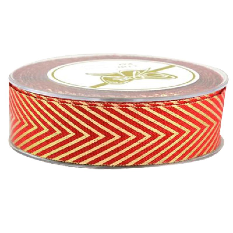 LIBERTAD CHEVRON goldPRINT 2,3cmx9m-red