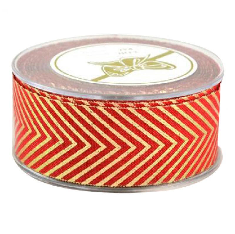 LIBERTAD CHEVRON goldPRINT 3,5cmx9m-red