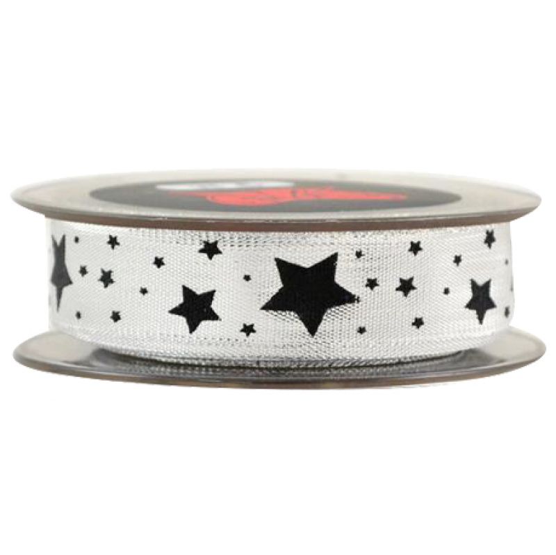 GLOSS LITTLE STAR 1,3cmx9m-silver-black