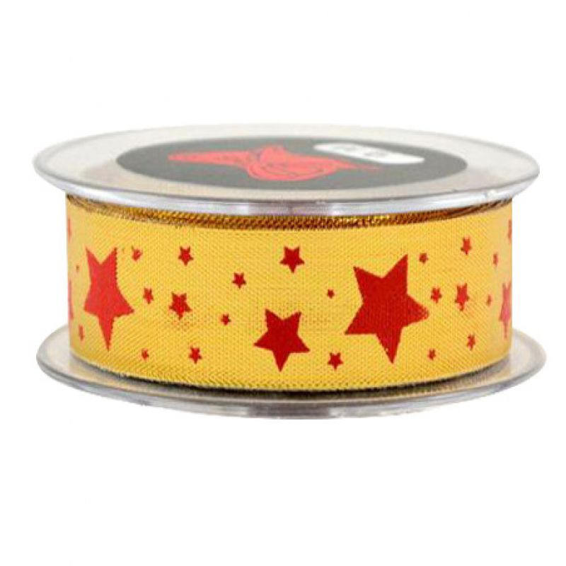 GLOSS LITTLE STAR 2,3cmx9m-gold-red