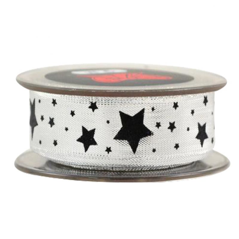 GLOSS LITTLE STAR 2,3cmx9m-silver-black