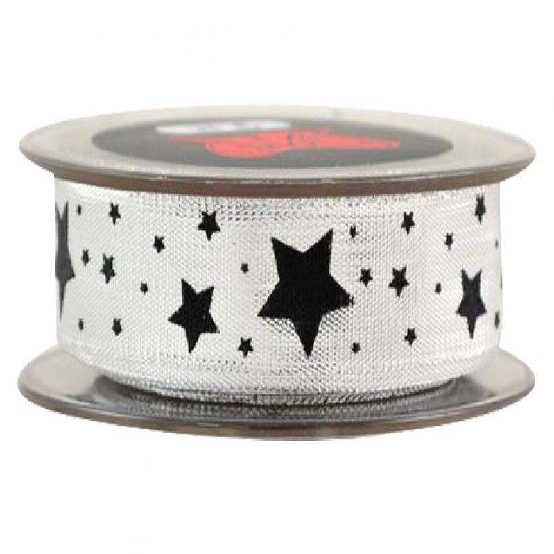 GLOSS LITTLE STAR 3,8cmx9m-silver-black