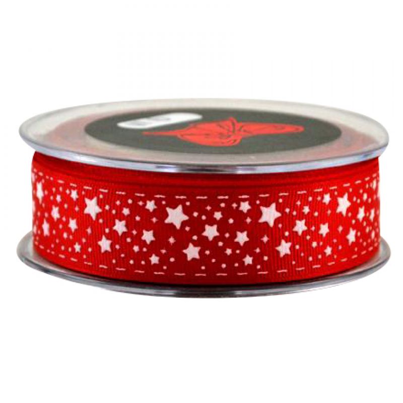 GRO  STARS AND STITCHES 2,3cmx9m-red