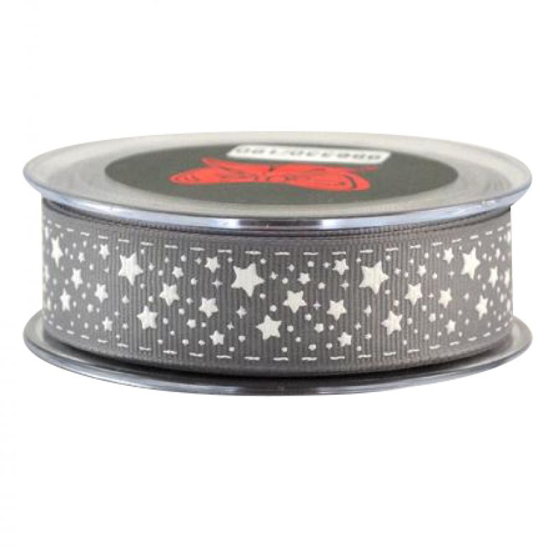 GRO  STARS AND STITCHES 2,3cmx9m-grey