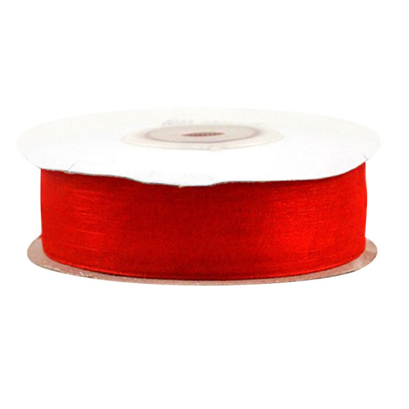 ORGANZA THIN EDGE 4cmΧ23m-red