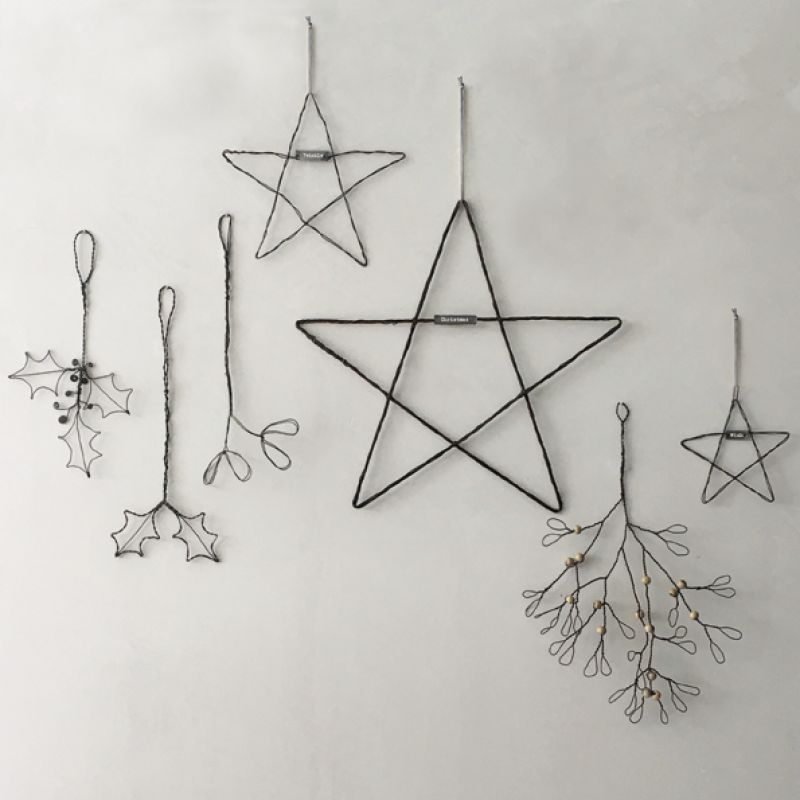 Metal hanging star-Twinkle/Med