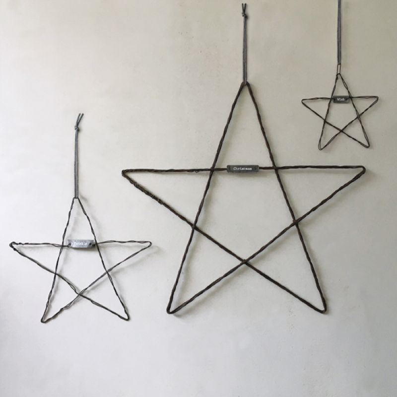 Metal hanging star-Twinkle/Med