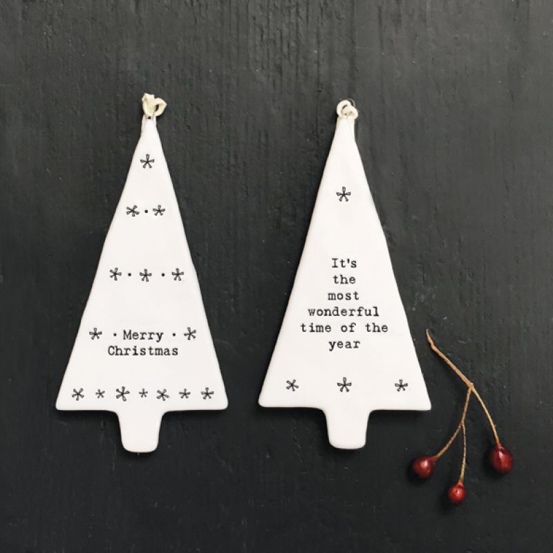 Porcelain hanger-Tree/ M Christmas