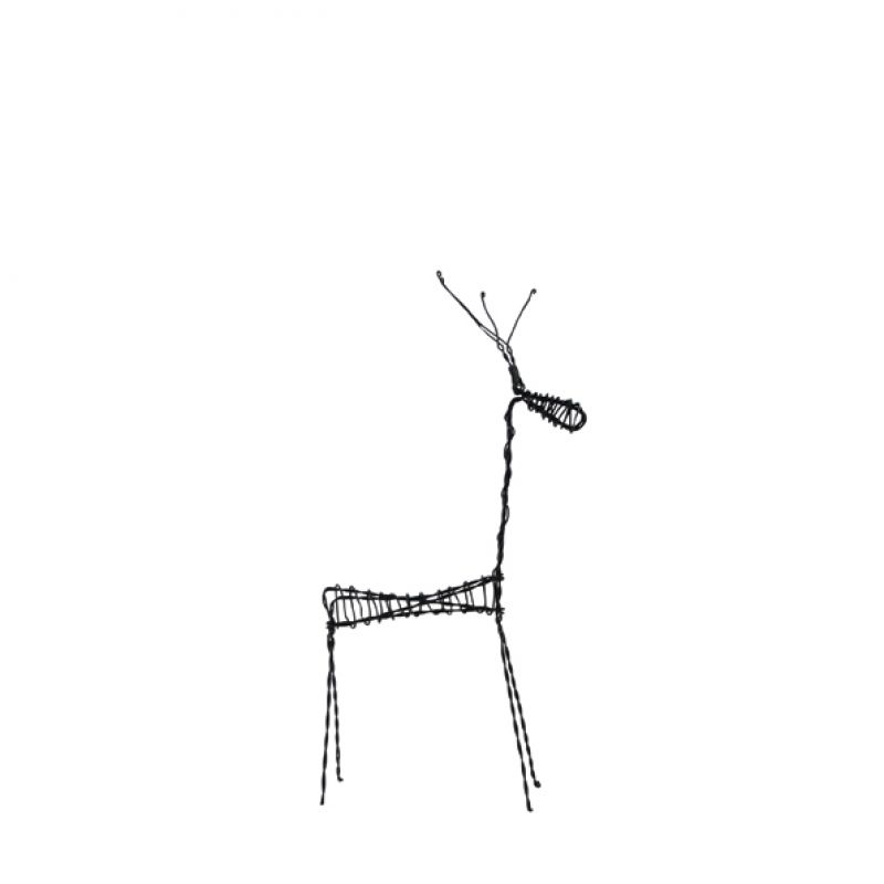 Rusty wire standing-Small reindeer