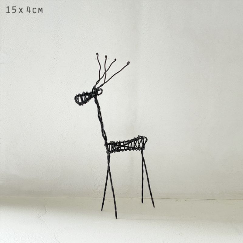 Rusty wire standing-Small reindeer