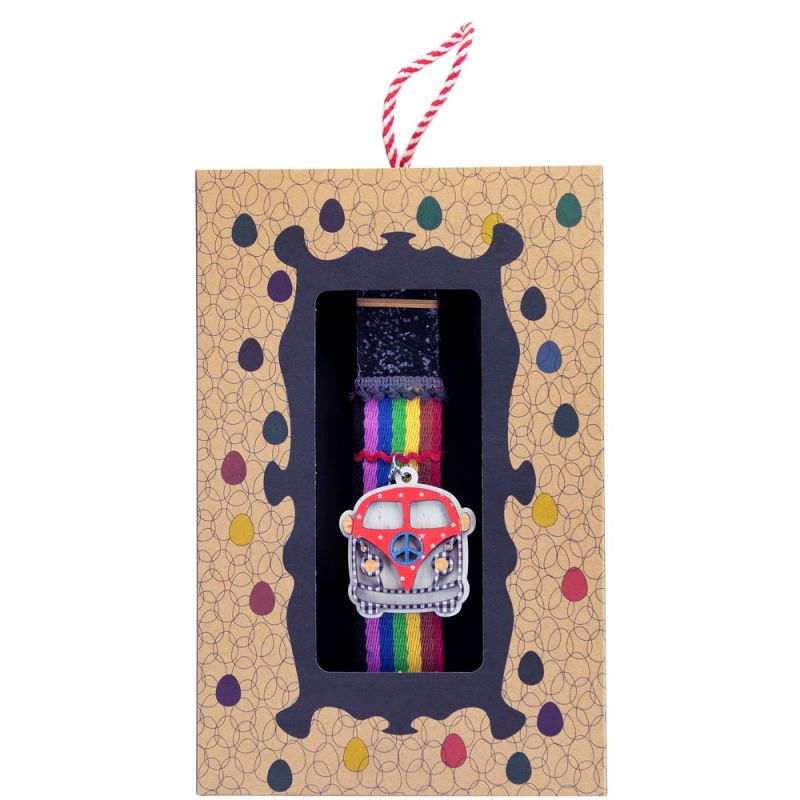 Easter Candle Camper key ring