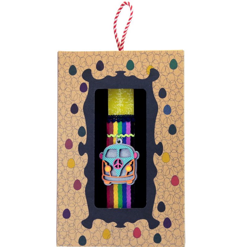 Easter Candle Camper key ring